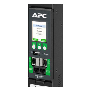 APDU10000_DISPLAY_M_V_1500 APC NetShelter Rack PDU Advanced, Metered, 3Phase, 22.1kW 400V 32A or 17.3kW 415V 30A, 48 Outlets, IEC309